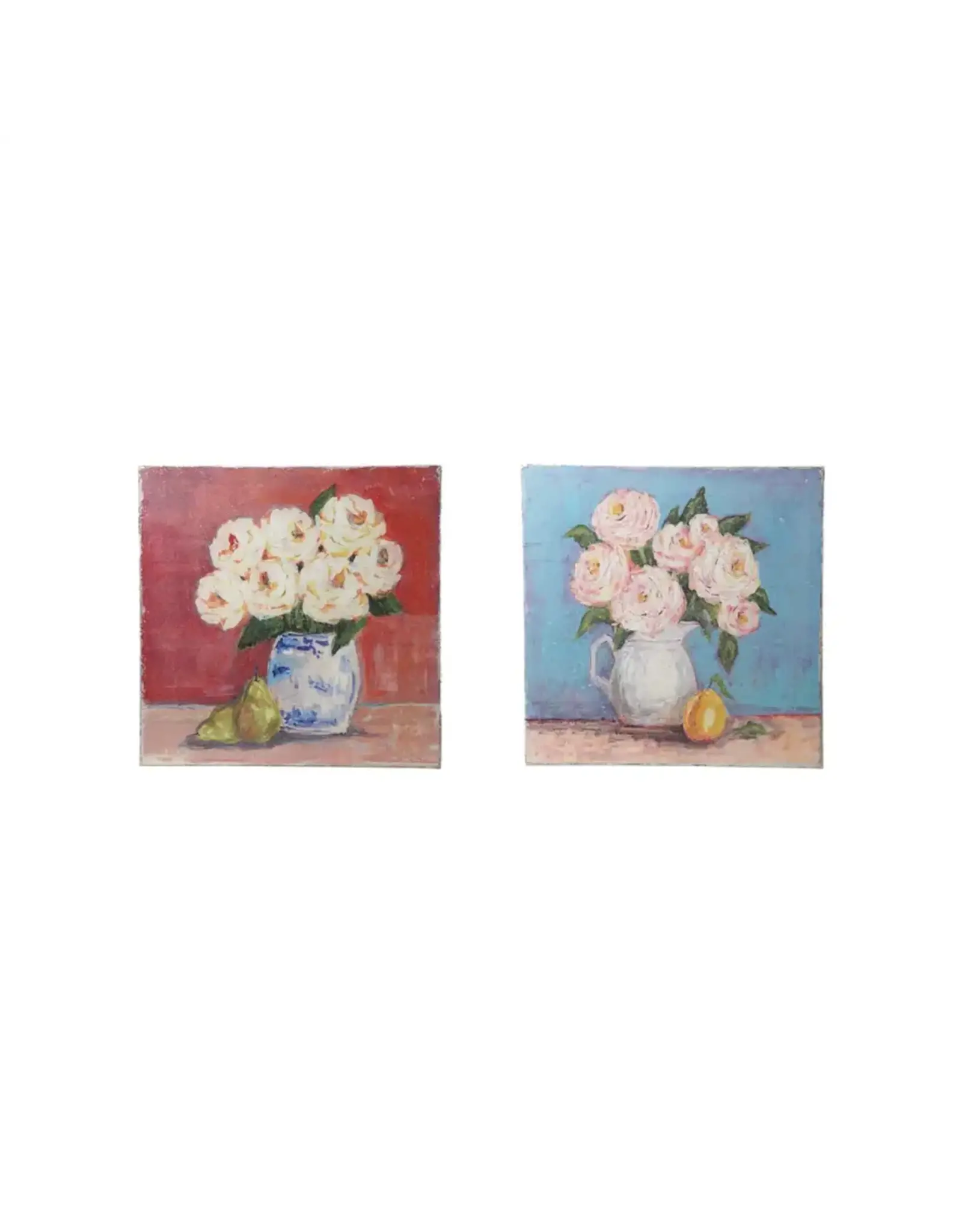 18" Sq. Wood Framed Art 2 styles, each DG0707A