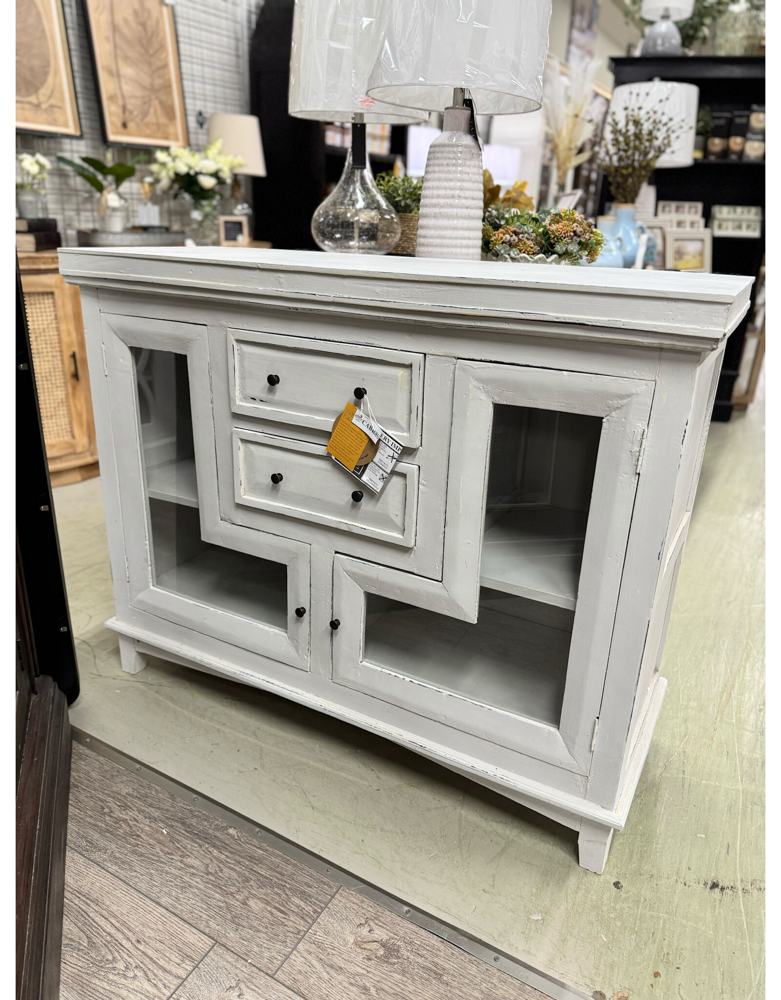 CAB468 Bowery Accent Curio 47.6x17.7x38.2"H