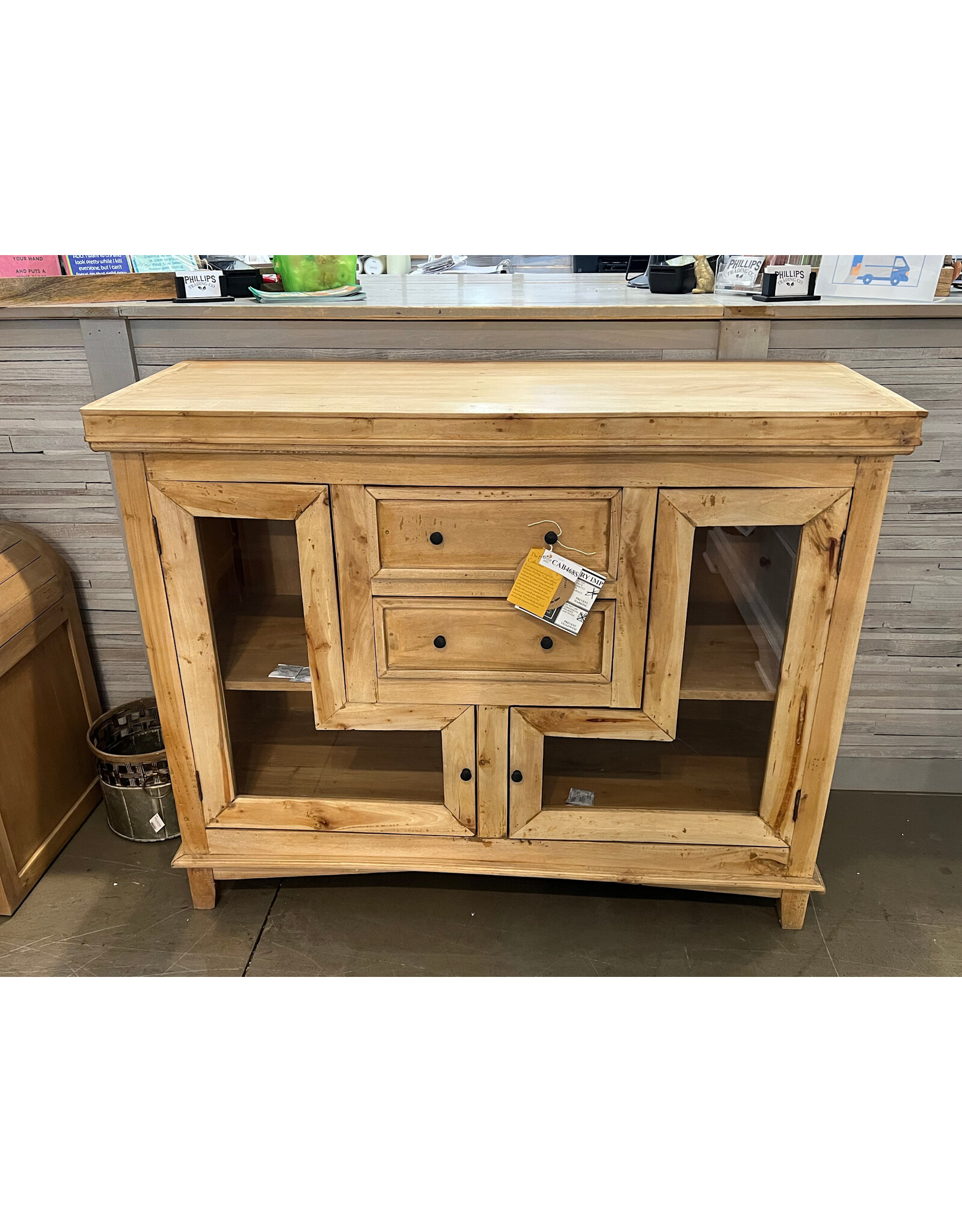 CAB468 Bowery Accent Curio 47.6x17.7x38.2"H