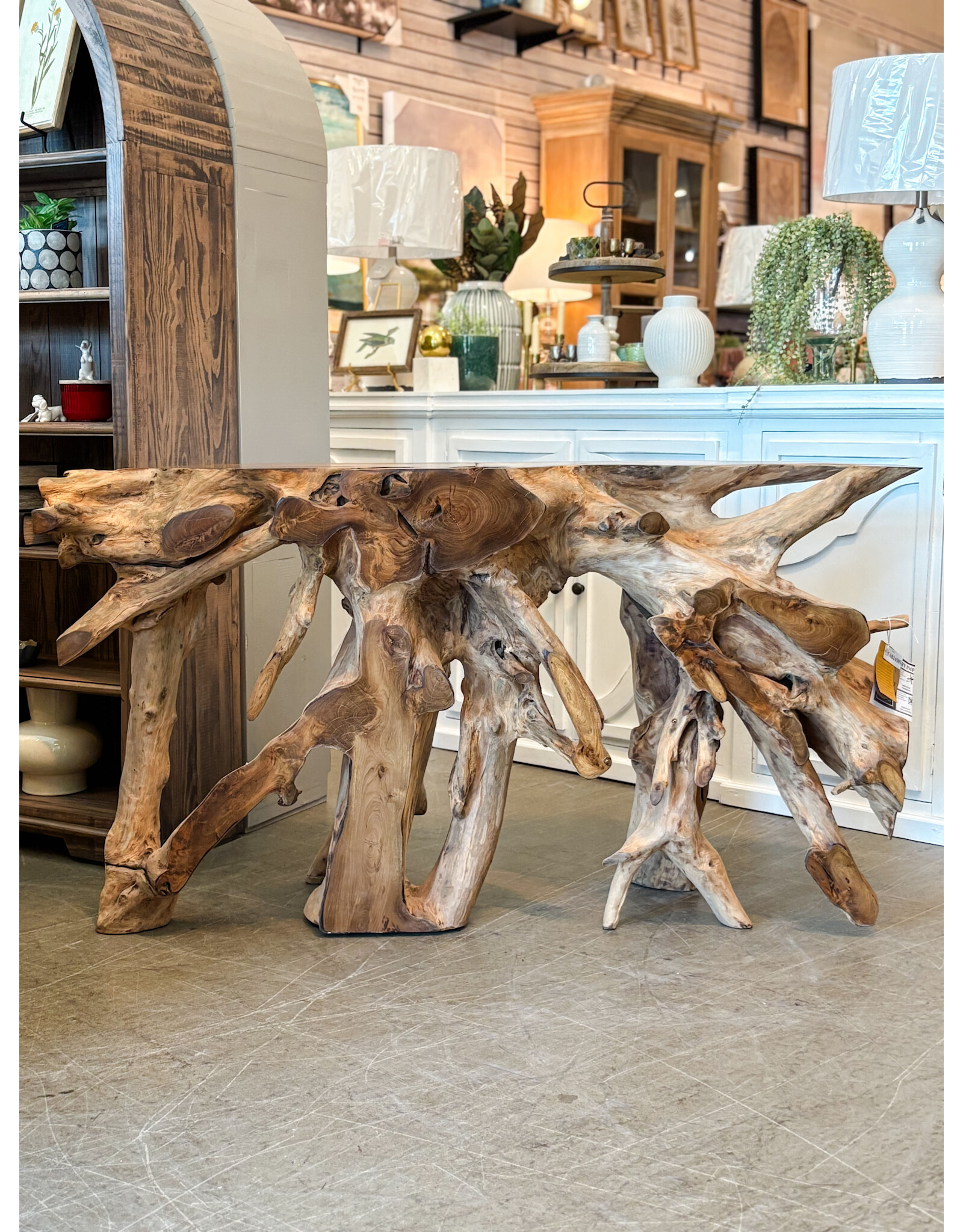 TAB1450 Teak Root Console 60.2x16.8x30.3"H