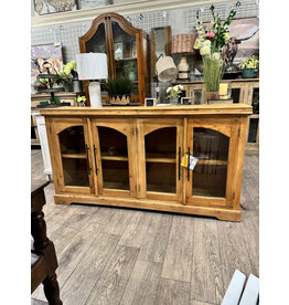 CAB349 Glazed Credenza 4GD w/Bar Handle 72x16.8x38.2"H
