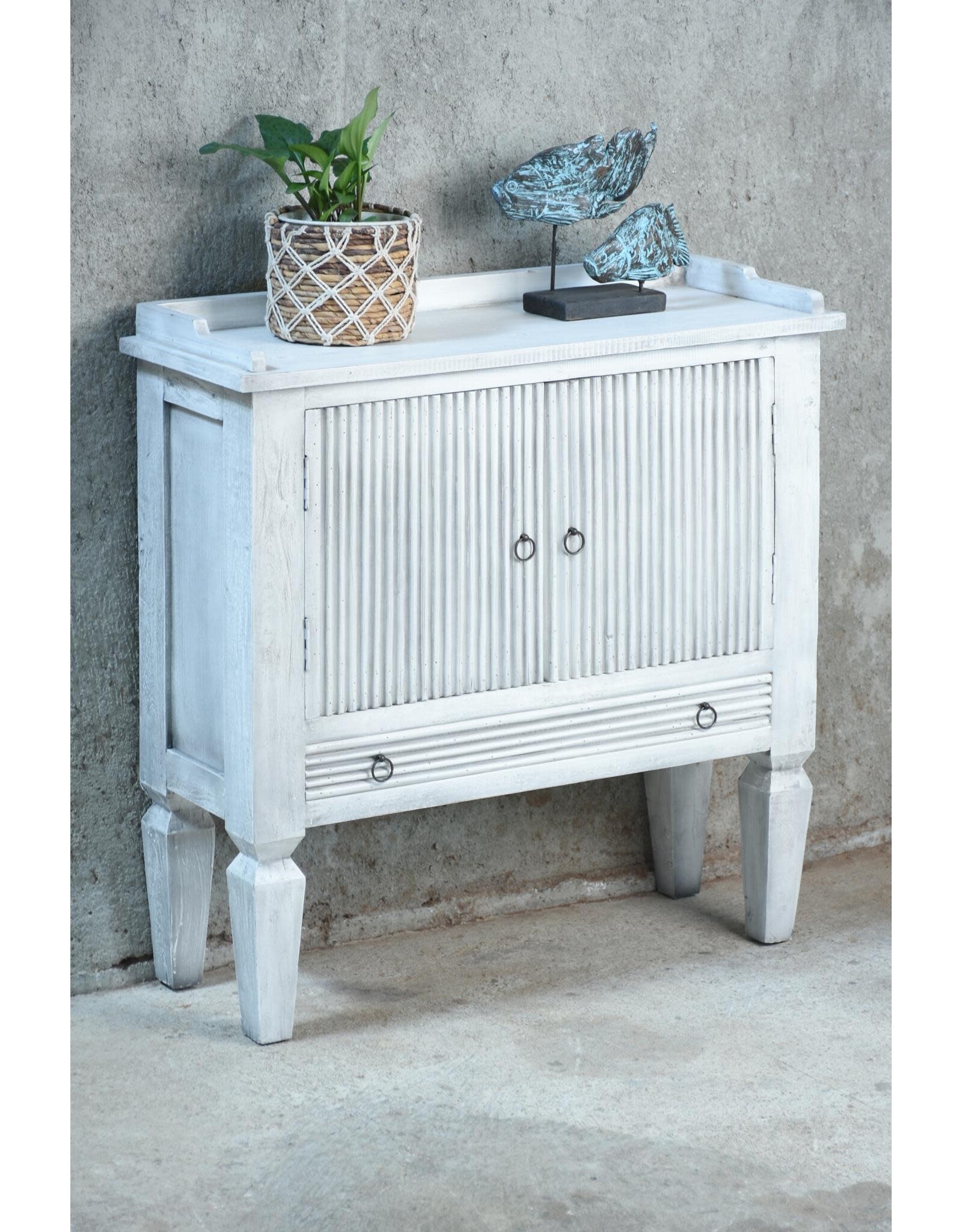 CAB389 Prescott Table 2Doors 1drw w/RG 33.1x12.2x33.5"H