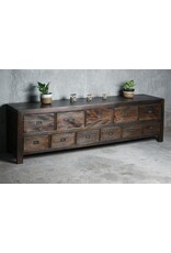 CAB637 Old City Credenza 11drw w/RG 82.2x17.7x25.2"H