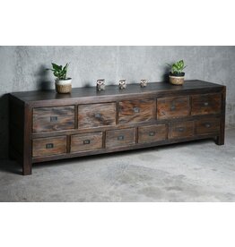 CAB637 Old City Credenza 11drw w/RG 82.2x17.7x25.2"H