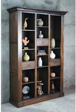 CAB1881 Brunswick Library Adj Shelf 3drw w/RG 58.6x18.5x90.5"