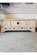CAB635 Old City Credenza 2Panel Drs 4drw w/RG 62.2x17.7x23.6"