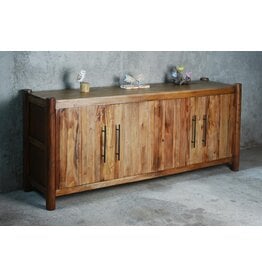 CAB632 Flagstaff Credenza 4Drs w/Adj Shelf 78x20.1x34.2"H