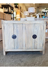 CHE159 Old City Table 4dr Panel Accent 37.7x19.2x31.8"H