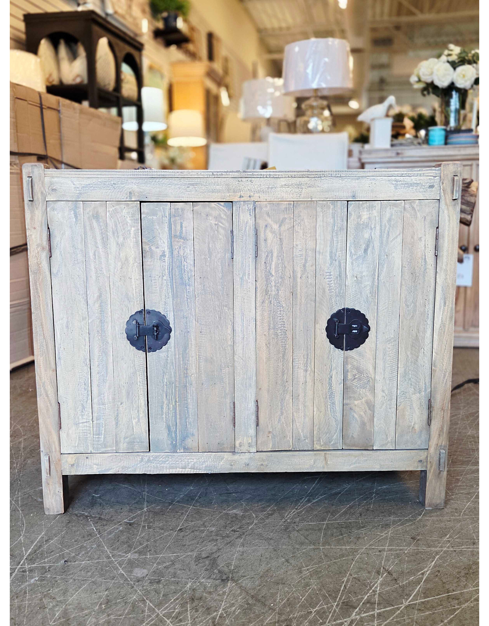 CHE159 Old City Table 4dr Panel Accent 37.7x19.2x31.8"H