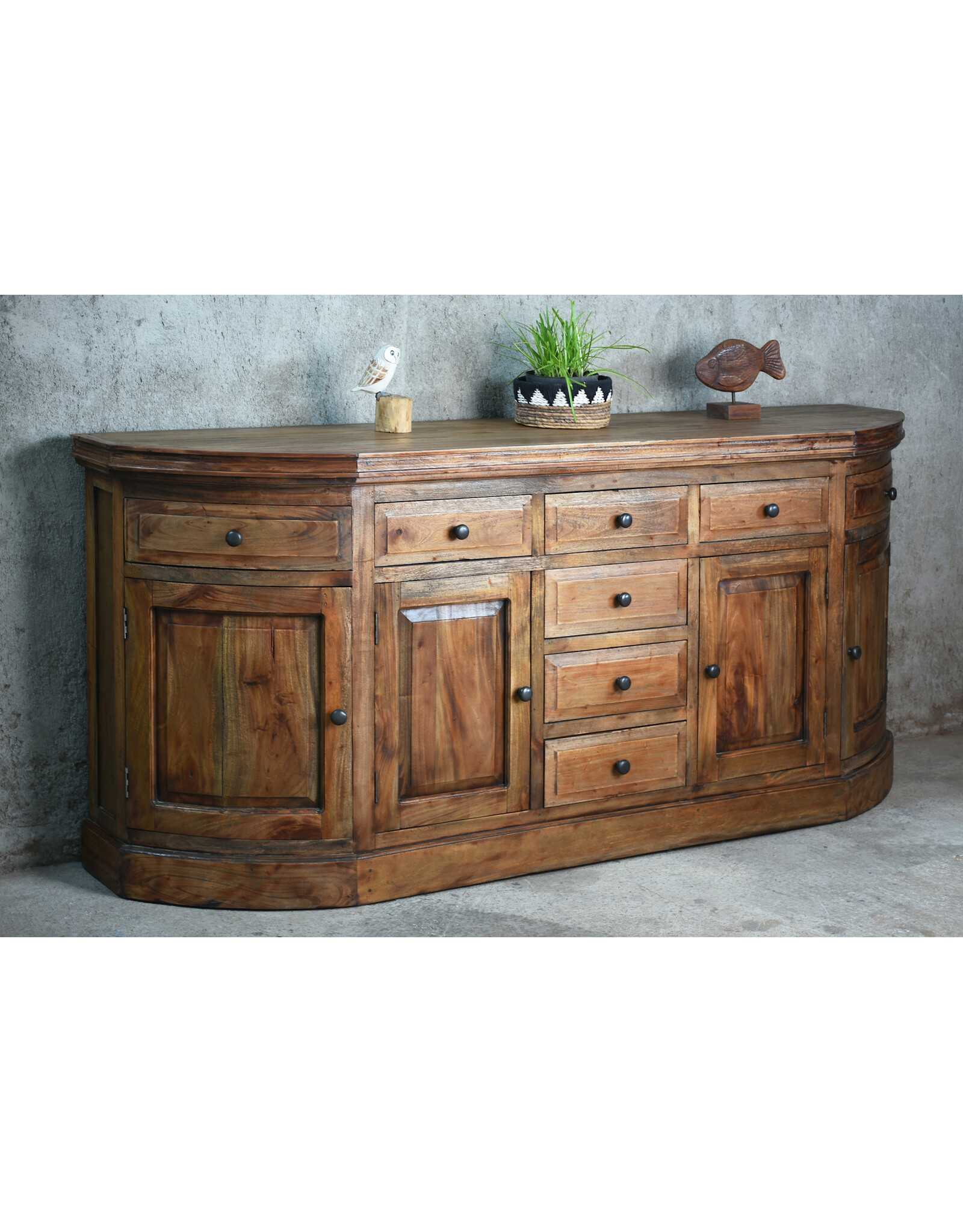 CAB641 Huntsville Credenza 4Doors 8Drw w/RG 81.5x18.8x36.2"H