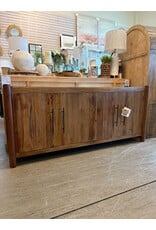 CAB632 Flagstaff Credenza 4Drs w/Adj Shelf 78x20.1x34.2"H