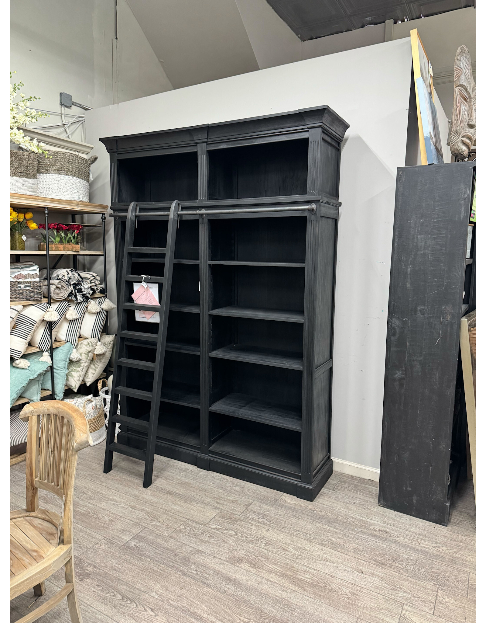 CAB1377-2SK Farmer Book Case 2 Column 68 1/8x17 3/4x93H