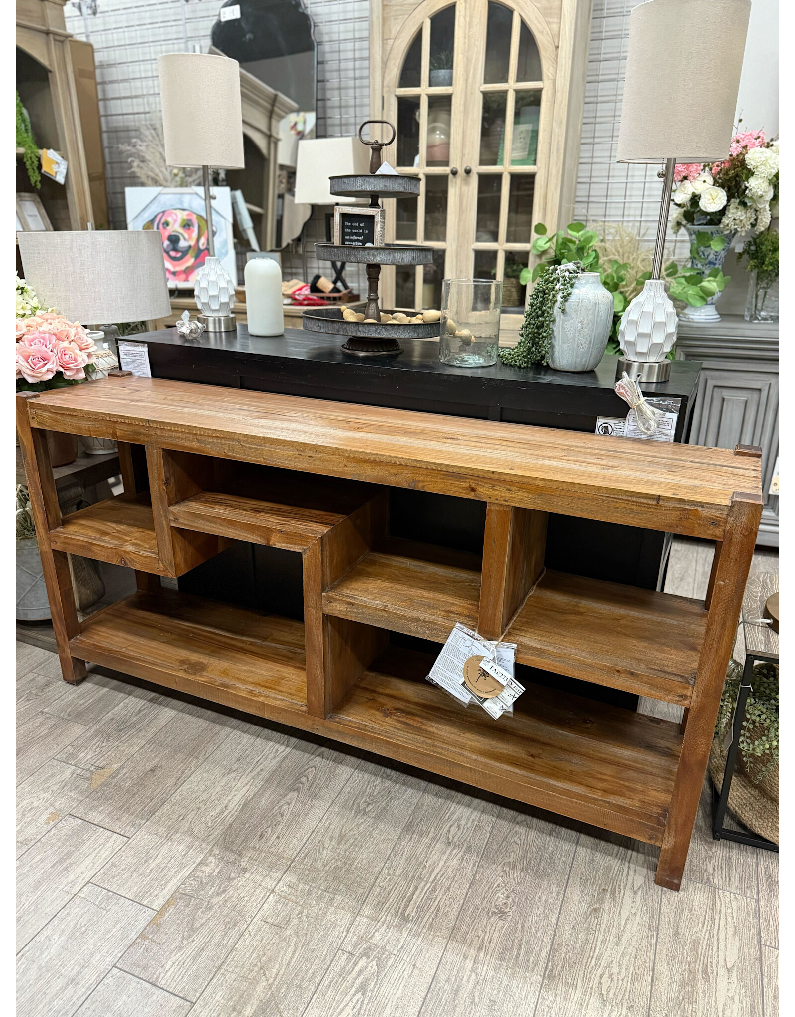 TAB273 Branford Display Cabinet 68.5x15x34.2"H