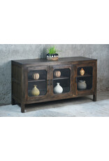 CAB593-SO Urban Glz Sdboard 3GD Bar Handls Wd Legs  60.2x20.1x33.8"H