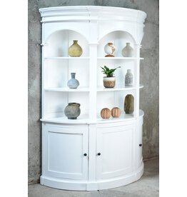 CAB1952 Bloomington Demilune Armoire 3Panel Doors 59x23.6x82.6"H