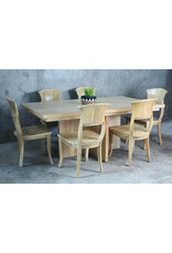 TAB367 Cross Based Dining Table 72x42.1x29.8"H
