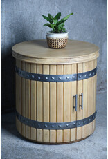 TAB374 Manchester End Table 2Doors 24x24x25.2"H