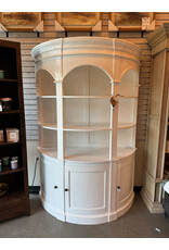 CAB1952 Bloomington Demilune Armoire 3Panel Doors 59x23.6x82.6"H