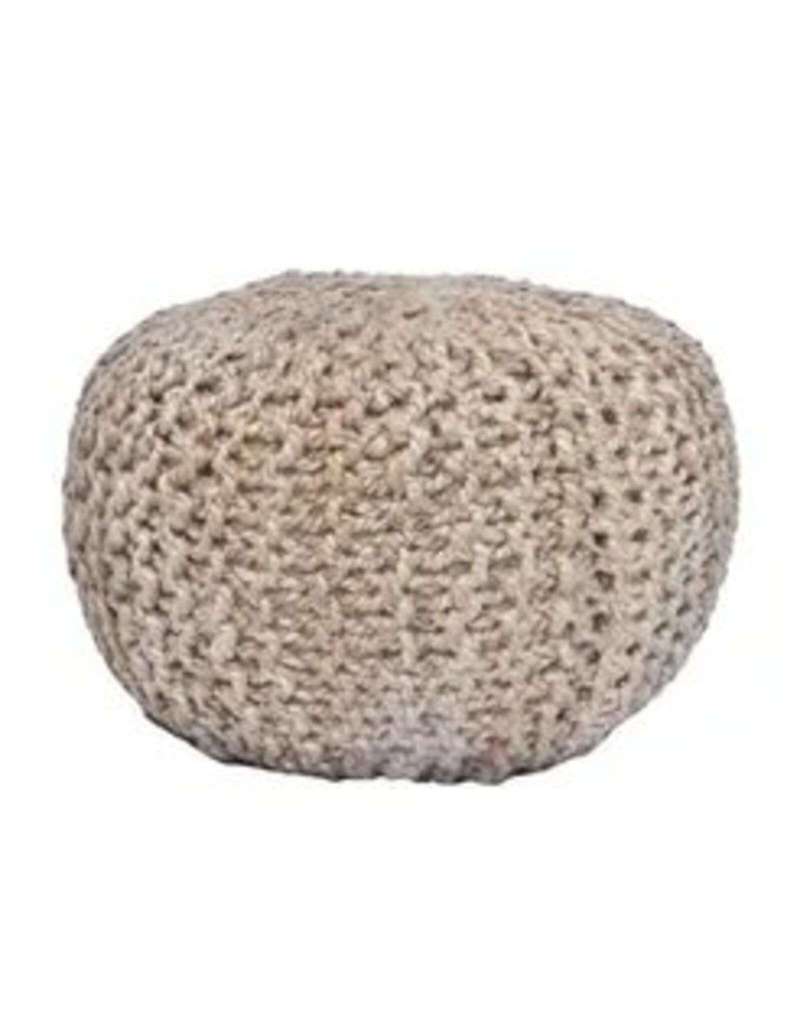Jute Foot Stool Poof 18 x18 x18  EVFNR1088