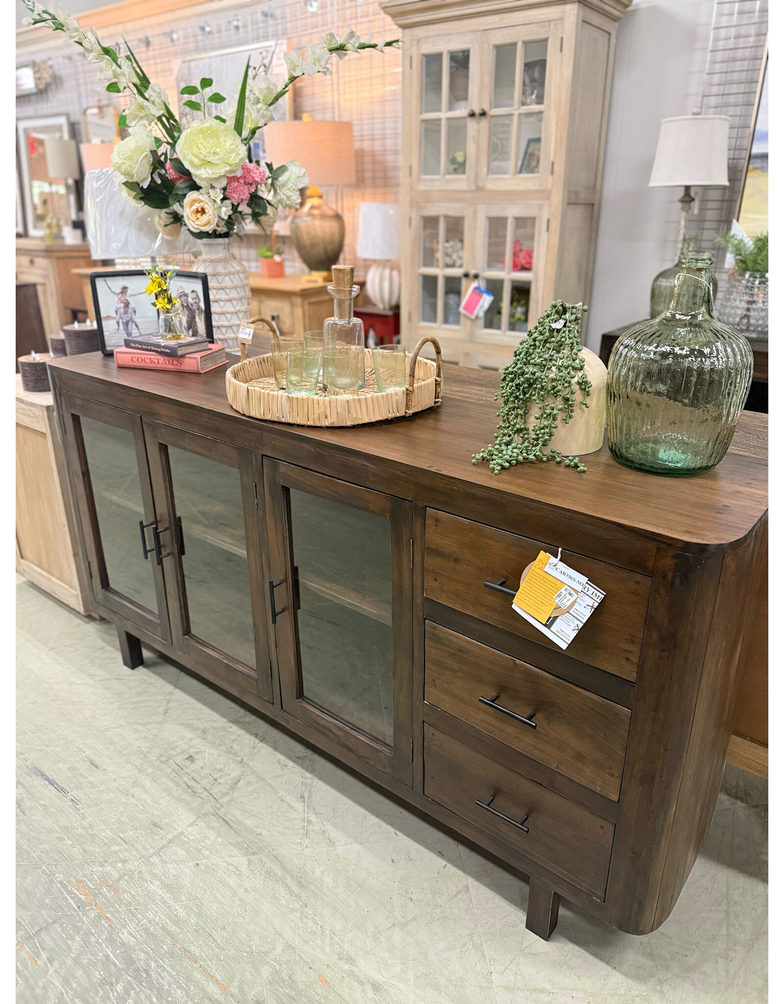 CAB396 SO Bella Credenza 3GD 3Drw 76.3x17.7x38.2