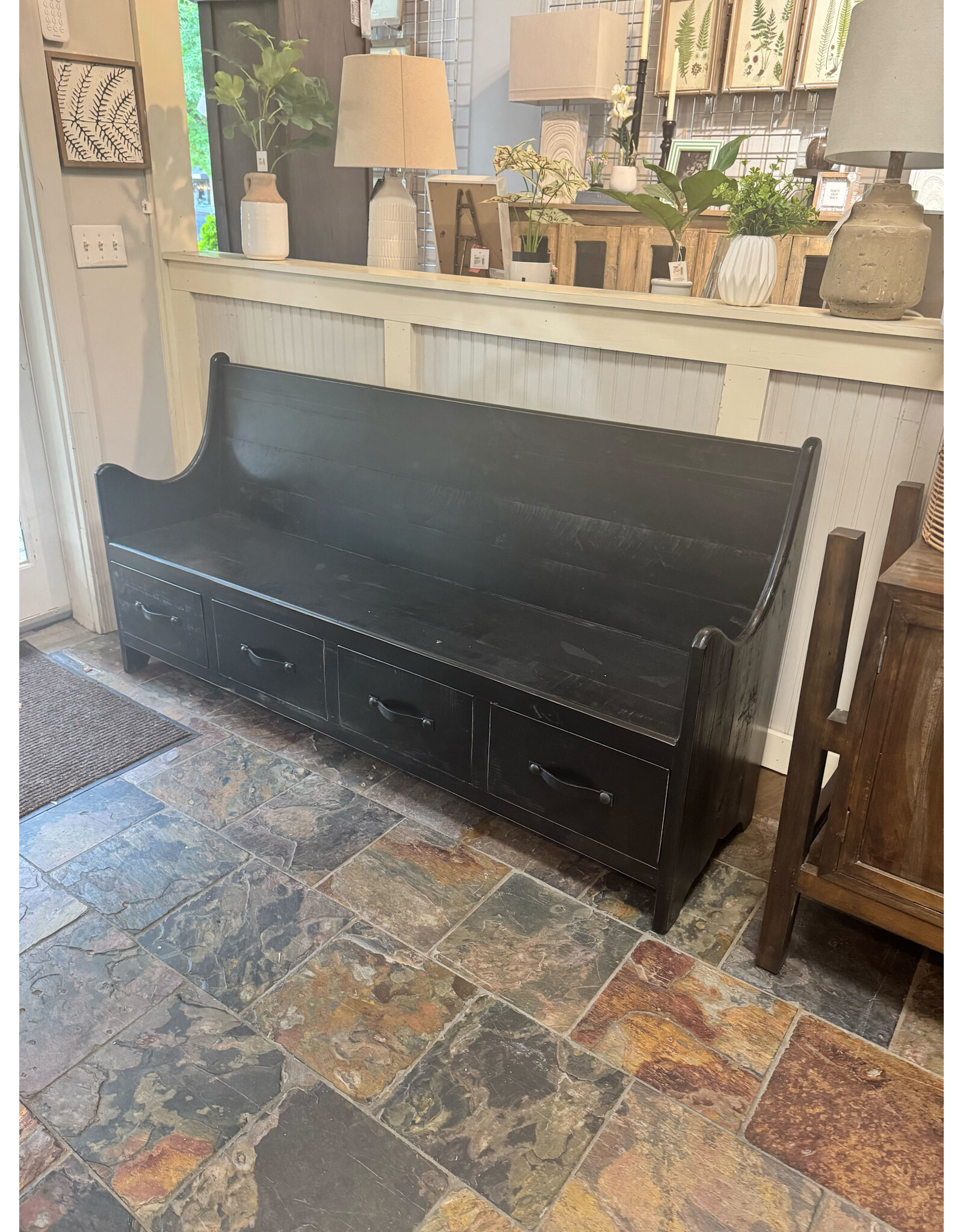 BAN 300 Bench w Drawers  72x19x36