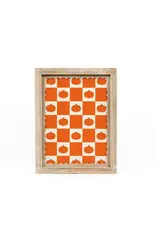 10 x 13 x 1.5 Revesible Wd FRame Sign Moon/Pumpkin 60292