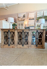 Com 38 6 Dr Glass Front Cabinet 99x18x43
