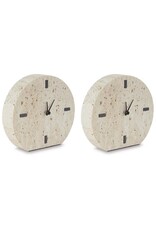 Travertine Clock6.5" x 6"  A2000660