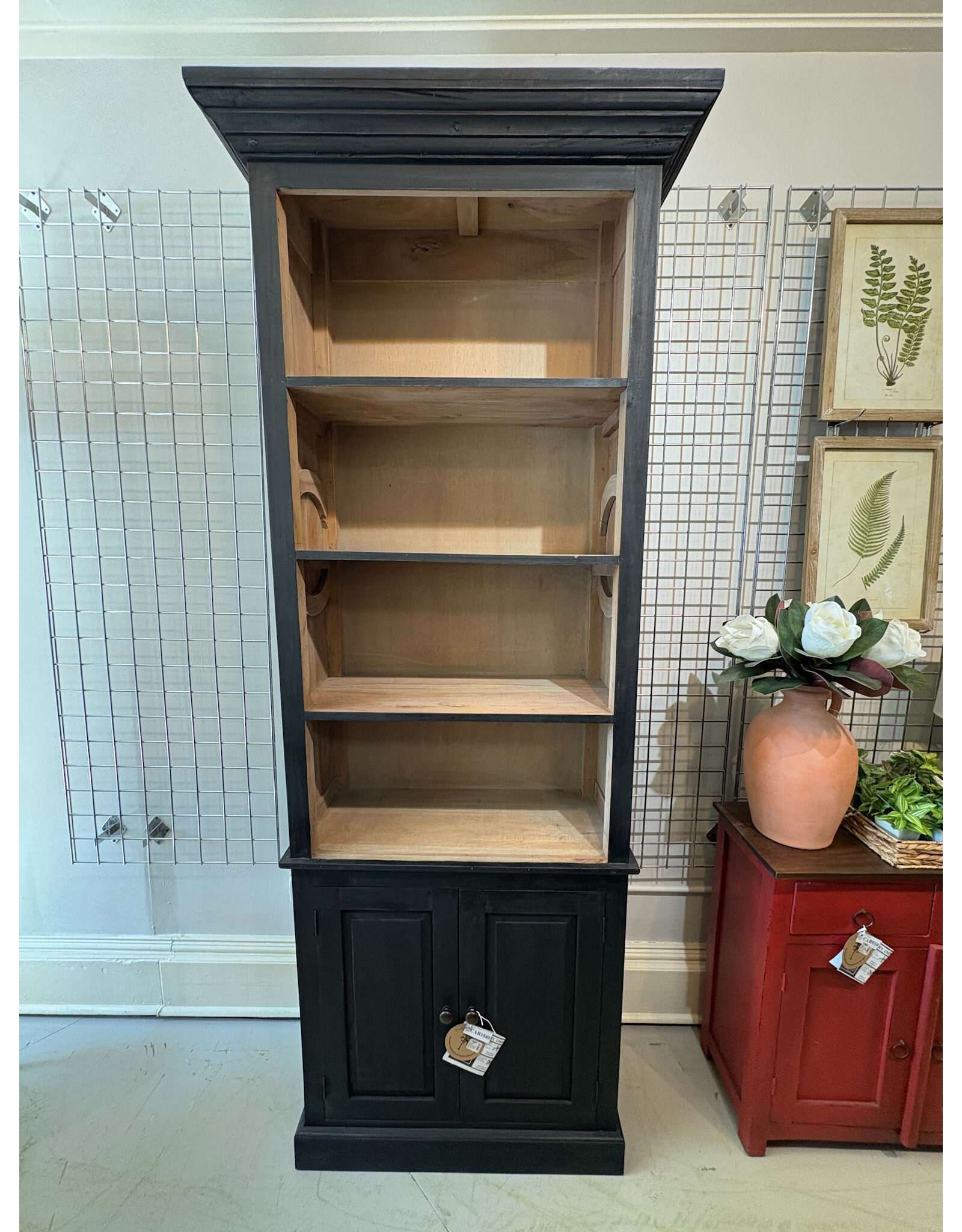 CAB1880 Stratford Armoire 2Raised Panel Doors 35.3x16.1x90.1"H