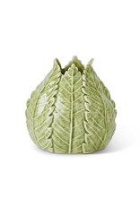 5 Inch Green Ceramic Leaf Vase 16320A