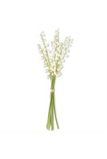 17 Inch White Real Touch Lily of The Valley Bundle 17308A