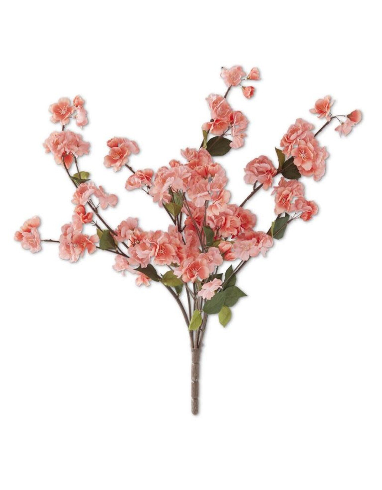 25 Inch Coral Peach Blossom Bush 17790A-CO