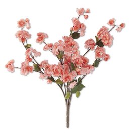 25 Inch Coral Peach Blossom Bush 17790A-CO