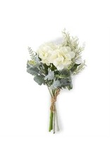 11.5 "  Green Mixed Foliage & White Hydrange 17872A