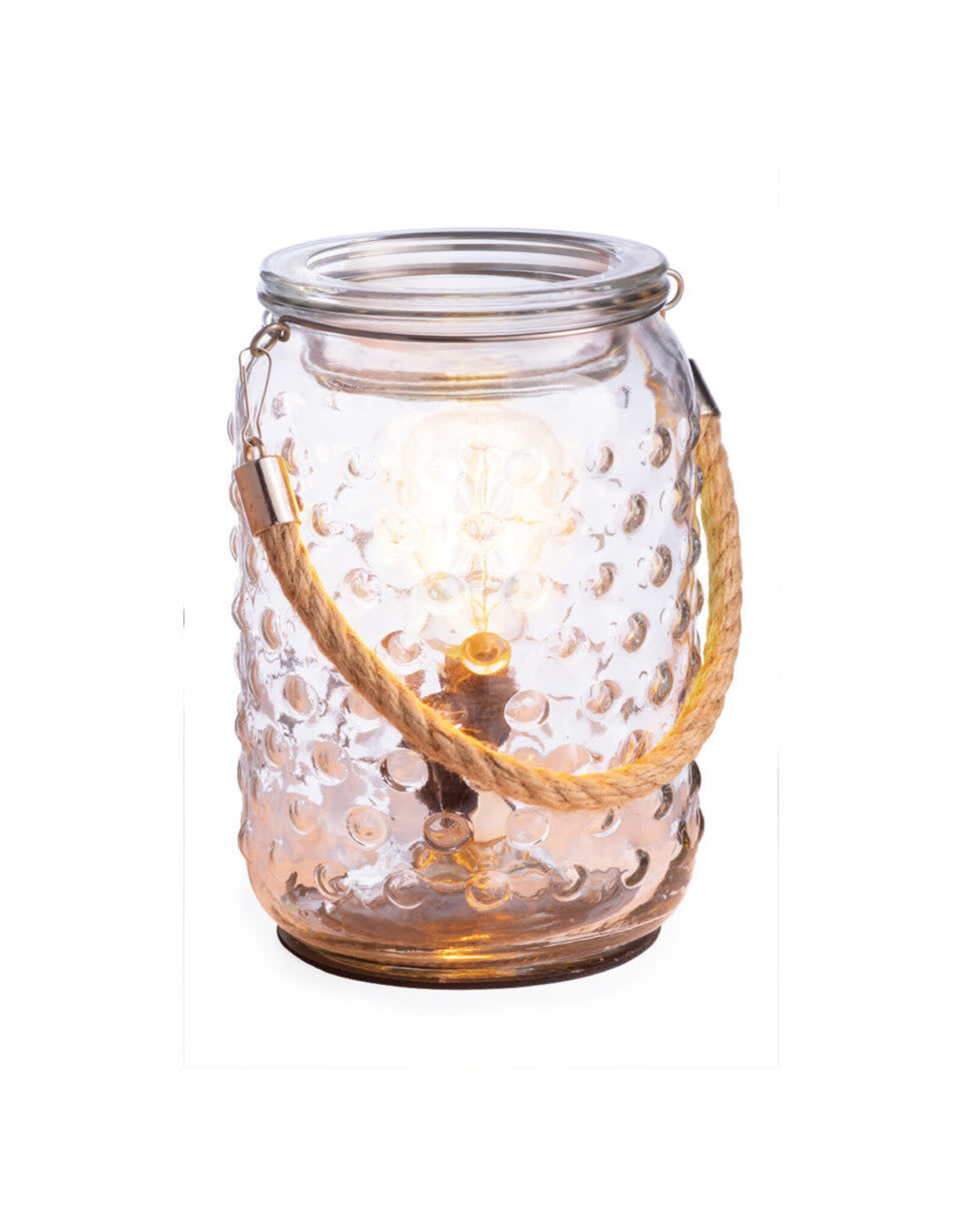 Vintage Bulb Illumination Fragrance Warmer Hobnail & Rope EBHBR