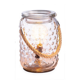 Vintage Bulb Illumination Fragrance Warmer Hobnail & Rope EBHBR