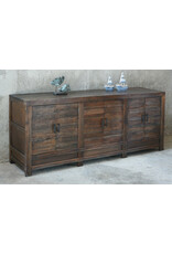 CAB634 Modern Credenza 6Panel Doors 80.7x20.1x33.8"H
