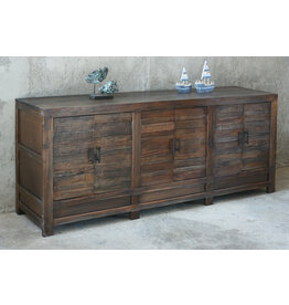 CAB634 Modern Credenza 6Panel Doors 80.7x20.1x33.8"H