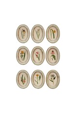 Wood Frame Oval Flower wall Decor 9 styles, each DG0700A