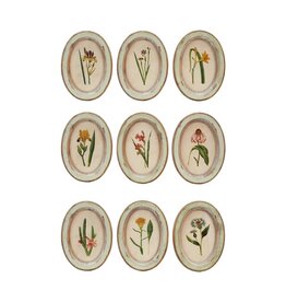 Wood Frame Oval Flower wall Decor 9 styles, each DG0700A