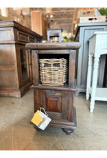 TAB016 Cottage Table w/Baskets 17.3x15.3x38.5