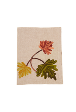 Embroidered Fall Leaf Napkin