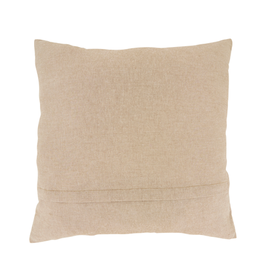 Embroidered Fall Leaf Pillow - Down Filled