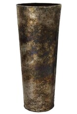 12.25"H X 5"DIA IRON VASE