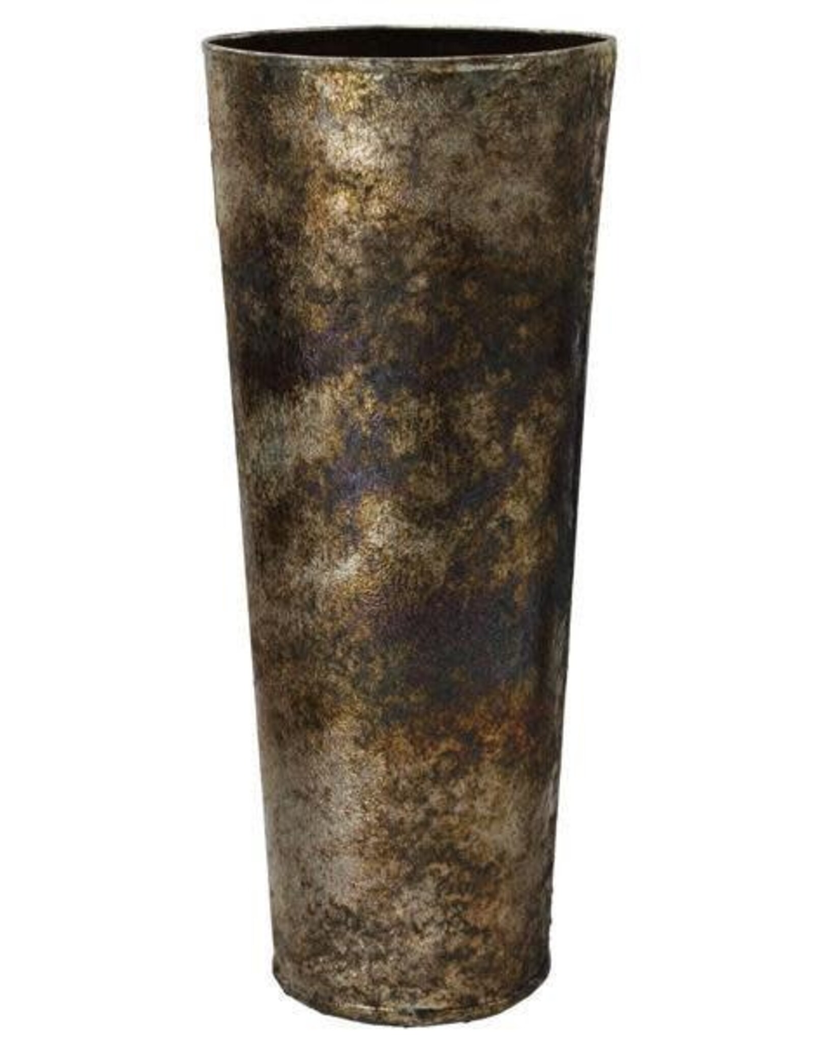 12.25"H X 5"DIA IRON VASE