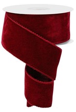 2.5"X10YD DELUXE VELVET/SATIN BACK