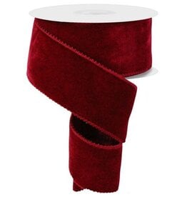 2.5"X10YD DELUXE VELVET/SATIN BACK