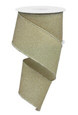 2.5"X10YD FINE GLITTER ON ROYAL