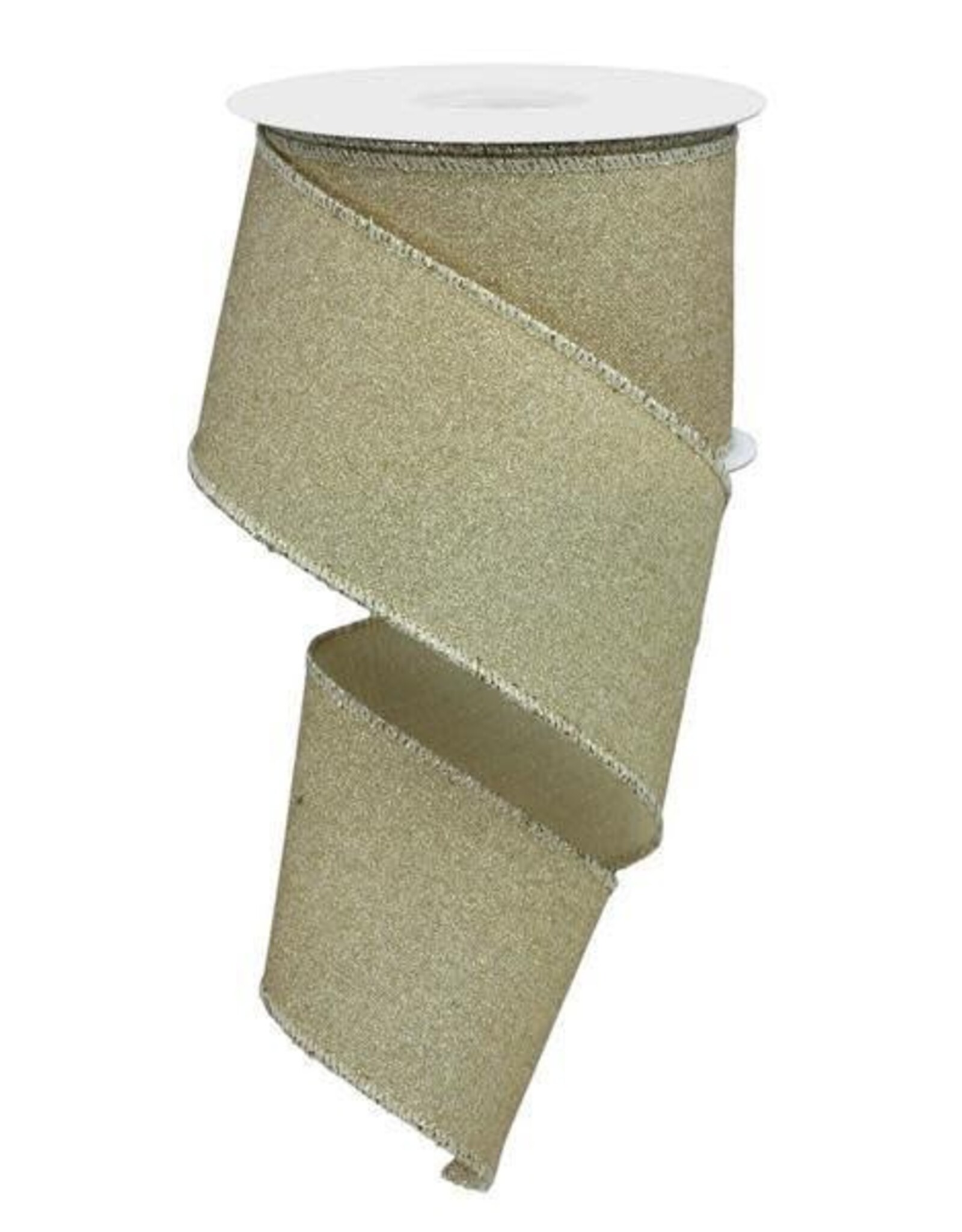 2.5"X10YD FINE GLITTER ON ROYAL