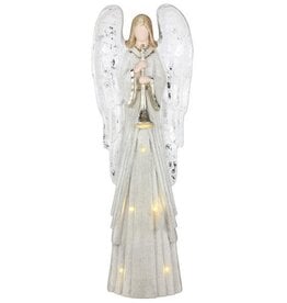 28.5"HX9.75"LIGHTED ANGEL W/HORN